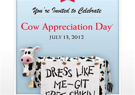 Chick-fil-A Cow Appreciation Day in Forsyth County