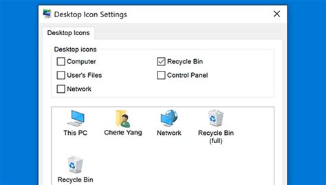 Show desktop icons in Windows 10