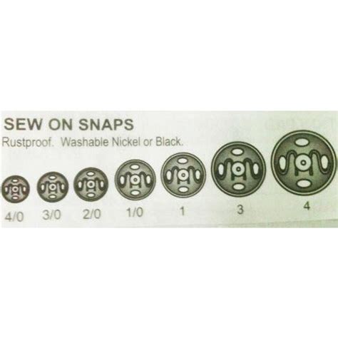 SEW-ON SNAPS (NICKEL) – Gano Sales & Rentals