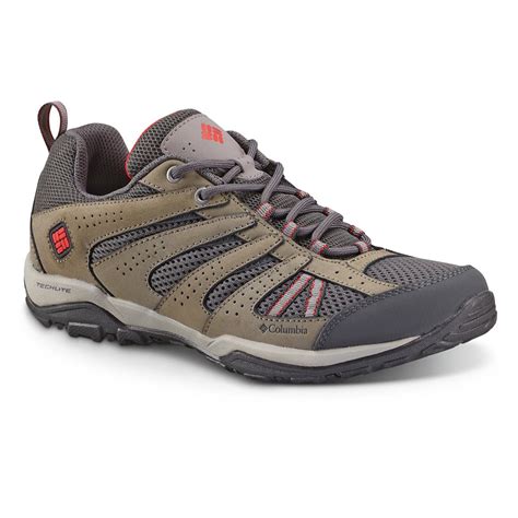 Columbia Women's Dakota Drifter Low Hiking Shoes, Quarry/Poppy Red - 653824, Hiking Boots ...