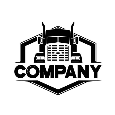 Trucking company logo. Bold badge emblem logo concept. Ready made logo ...