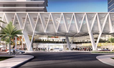 Gallery of SOM Reveals Design for "All Aboard Florida" Train Station - 1 | Facade design, Facade ...