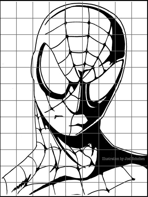 HOW TO DRAW SPIDER MAN FACE | Art worksheets, School art projects, Art ...