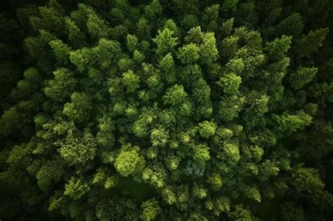 Premium AI Image | Forest Drone photography