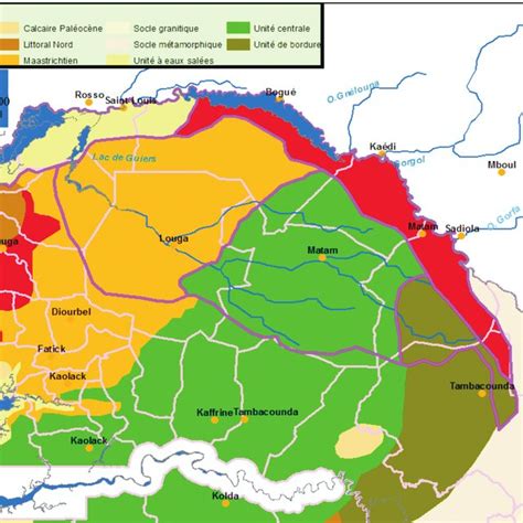 Location of the Senegal River Basin (Source: OMVS, 2002) | Download ...