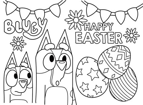 Printable Bluey Coloring Pages - Free Printable Coloring Pages