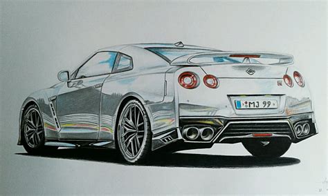 Nissan Gtr Drawing at GetDrawings | Free download