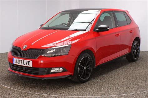 Used 2017 RED SKODA FABIA Hatchback 1.0 MONTE CARLO TSI 5DR 1 OWNER 109 ...