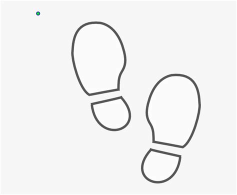 Shoe Print Outline Printable - Clip Art - 570x596 PNG Download - PNGkit