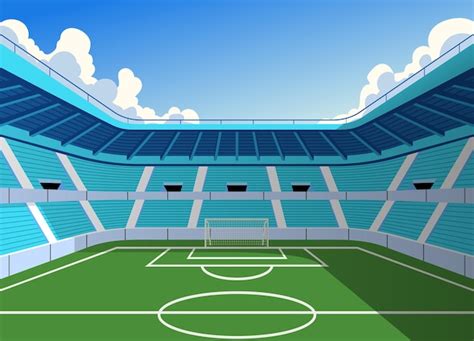 Premium Vector | Big Stadium of Soccer Football