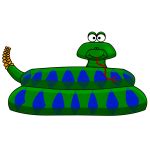 Cartoon sea snake | Free SVG