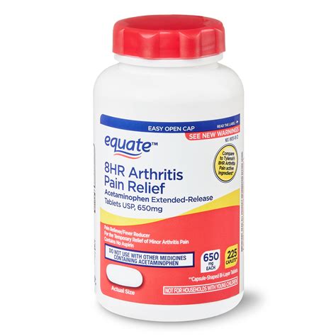 Equate 8hr Arthritis Pain Relief Capsules, 225Count - Walmart.com ...