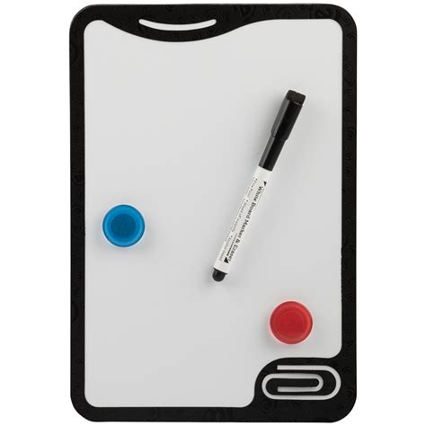 JAM Dry Erase Foam Boards w/ White Board Marker- 8 x 11 1/2, Black Border, Sold Individually ...