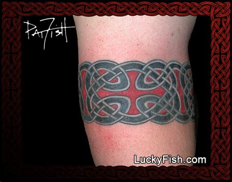 Cross Purpose Celtic Knot Arm Band Tattoo Design — LuckyFish, Inc. and ...