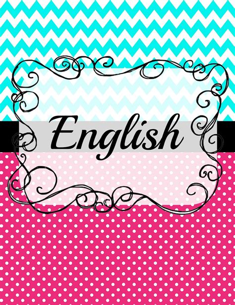 5 Pristine English Binder Cover | Kitty Baby Love