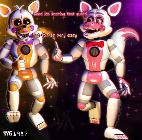 Funtime Foxy and Lolbit by YinyangGio1987 on DeviantArt | Funtime foxy ...