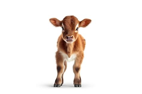 Premium AI Image | Baby Cow Transparent Isolated Calf Generative AI