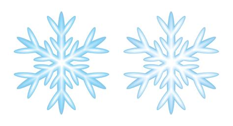 Snowflake emoji icon. Snow winter day weather symbol. Vector ...