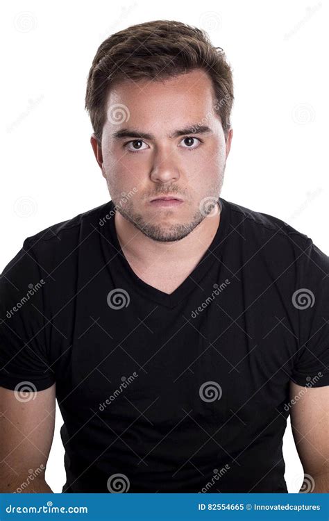 Man Looking Angry but Holding Back Stock Image - Image of cranky, disappointed: 82554665