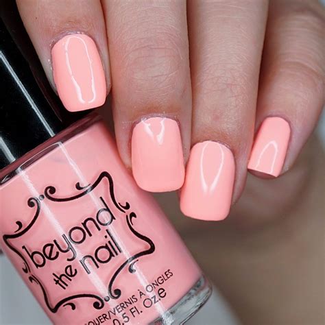 Scorching Coral Coral Nail Polish, Wedding Nail Polish, Coral Nails, Peach Nails, Neon Nails ...