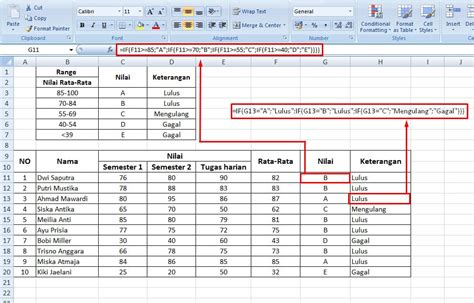 Nilai Warna Fungsi Excel Menentukan Nilai Tertentu Dengan Warna | My ...