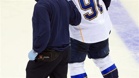 Vladimir Tarasenko Injured By Mark Olver Hit - St. Louis Game Time