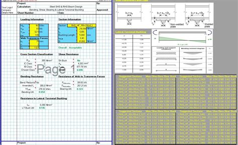 Steel Beam Design Spreadsheet - RHS1 - CivilWeb Spreadsheets