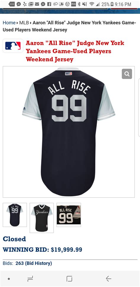 Aaron Judge players weekend jersey almost reaches 20k | Tireball MLB ...