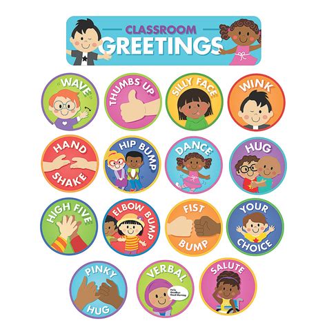 CLASSROOM GREETINGS SIGNS: 16 SZTUK | TORBA BORBA EDU SHOP