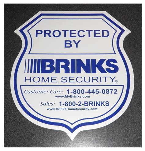 Buy ADT Home Security Signs: 1 Brinks Home Security Sign with 10 Decals Stickers