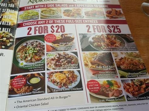 Applebees 2 For 25 Menu 2018 - change comin