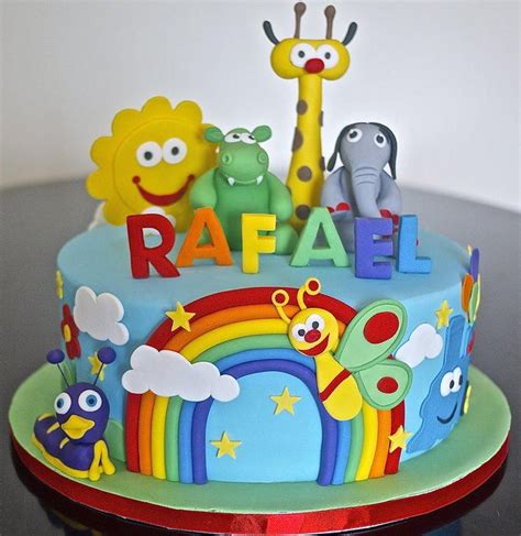 Baby TV | Baby birthday cakes, Baby tv cake, 1st birthday cakes