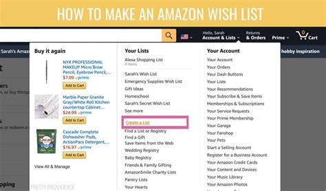 How to Use Amazon Wish Lists for Gifting - Pretty Providence