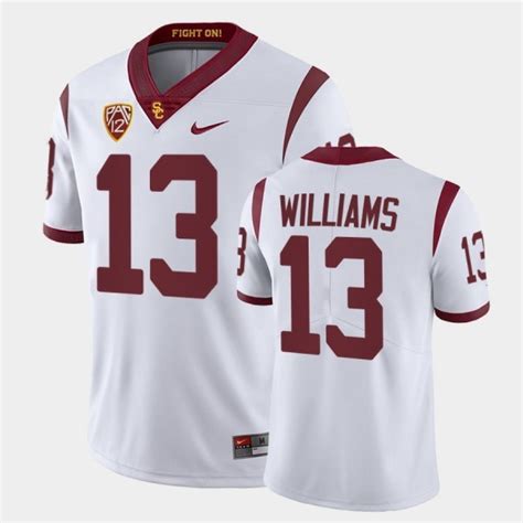 Mens Caleb Williams White USC Trojans #13 Stitched Jersey,Caleb ...