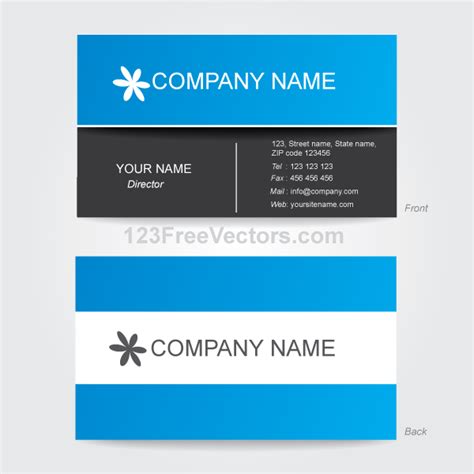 Business Card Template Vector by 123freevectors on DeviantArt