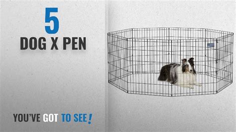 Top 5 Dog X Pen [2018 Best Sellers]: MidWest Foldable Metal Exercise Pen / Pet Playpen, 24"W x ...