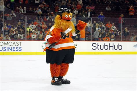 Gritty, the Flyers' new mascot, has an appropriately ridiculous first night on the job - The ...