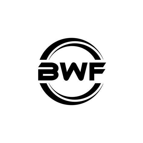 BWF letter logo design in illustration. Vector logo, calligraphy ...