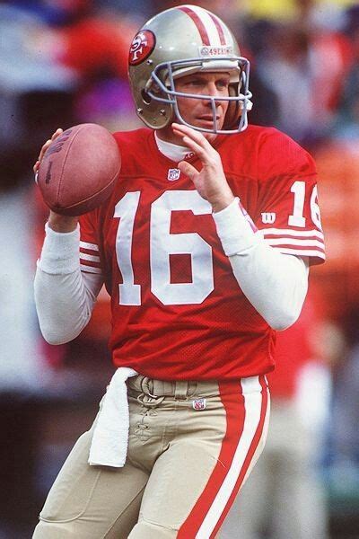 Joe Montana - the greatest quarterback in NFL history. ~Repinned Via Jennifer Huneycutt 49ers ...