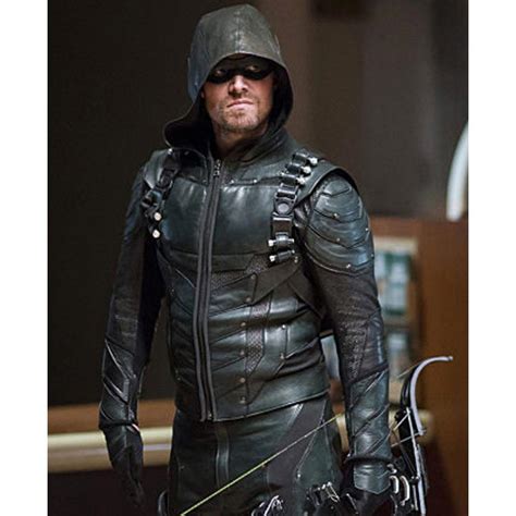 Stephen Amell Green Arrow Season 5 Jacket - William Jacket