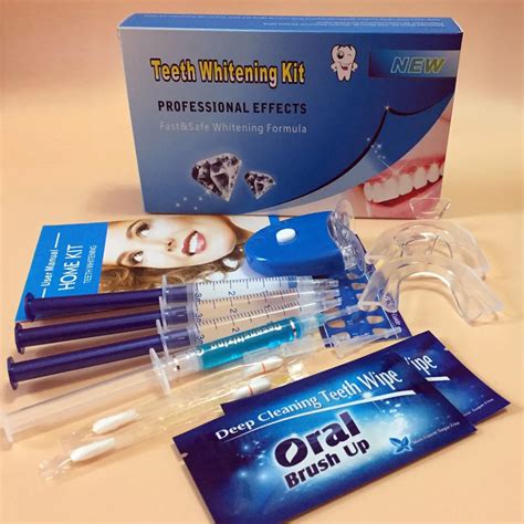 Home Teeth Whitening Kit With Peroxide Whitening Gel Mouth Tray Teeth ...