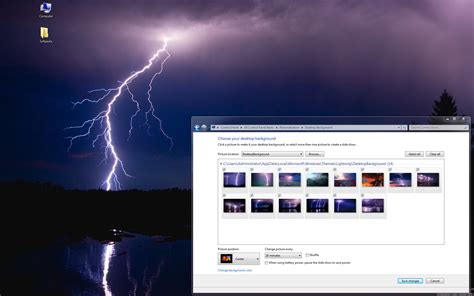 Lightning Windows 7 Theme - Download, Review, Screenshots