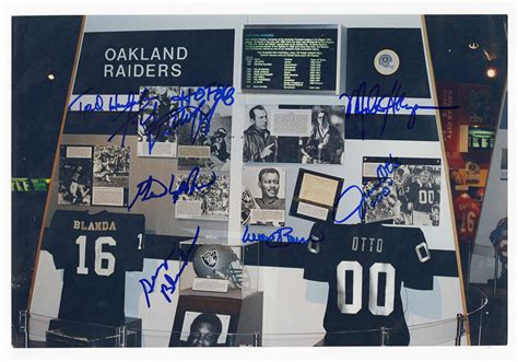 Lot Detail - NFL Oakland Raiders Hall of Famers Signed Photograph JSA ...