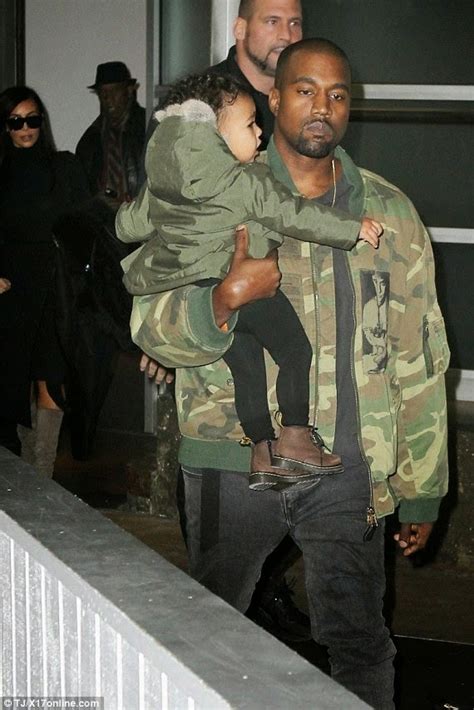 Photos: Kanye West & daughter step out in matching fight jackets