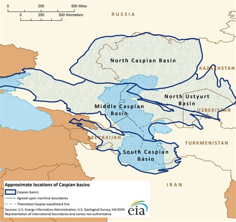 Caspian Sea Oil Map