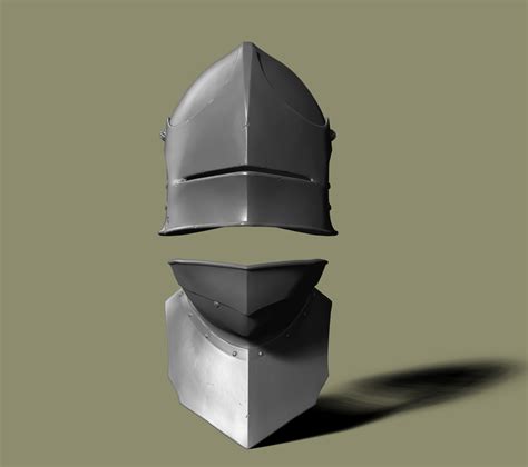 STL file Sallet Helmet 🪖・Model to download and 3D print・Cults