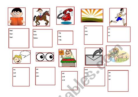 Irregular Verbs Clipart