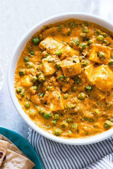 Creamy Matar Paneer Curry (Step by Step Video Recipe) - My Food Story