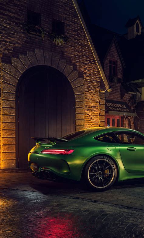 1280x2120 Green Mercedes AMG GT R Rear 4k iPhone 6+ ,HD 4k Wallpapers ...