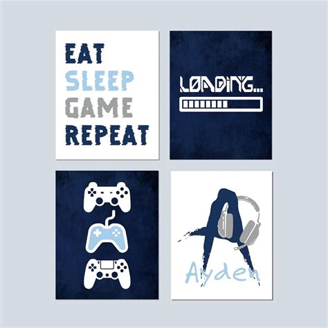 Gamer Room Decor, Tween Boy Room Decor, Video Game Decor, Gamer Wall ...